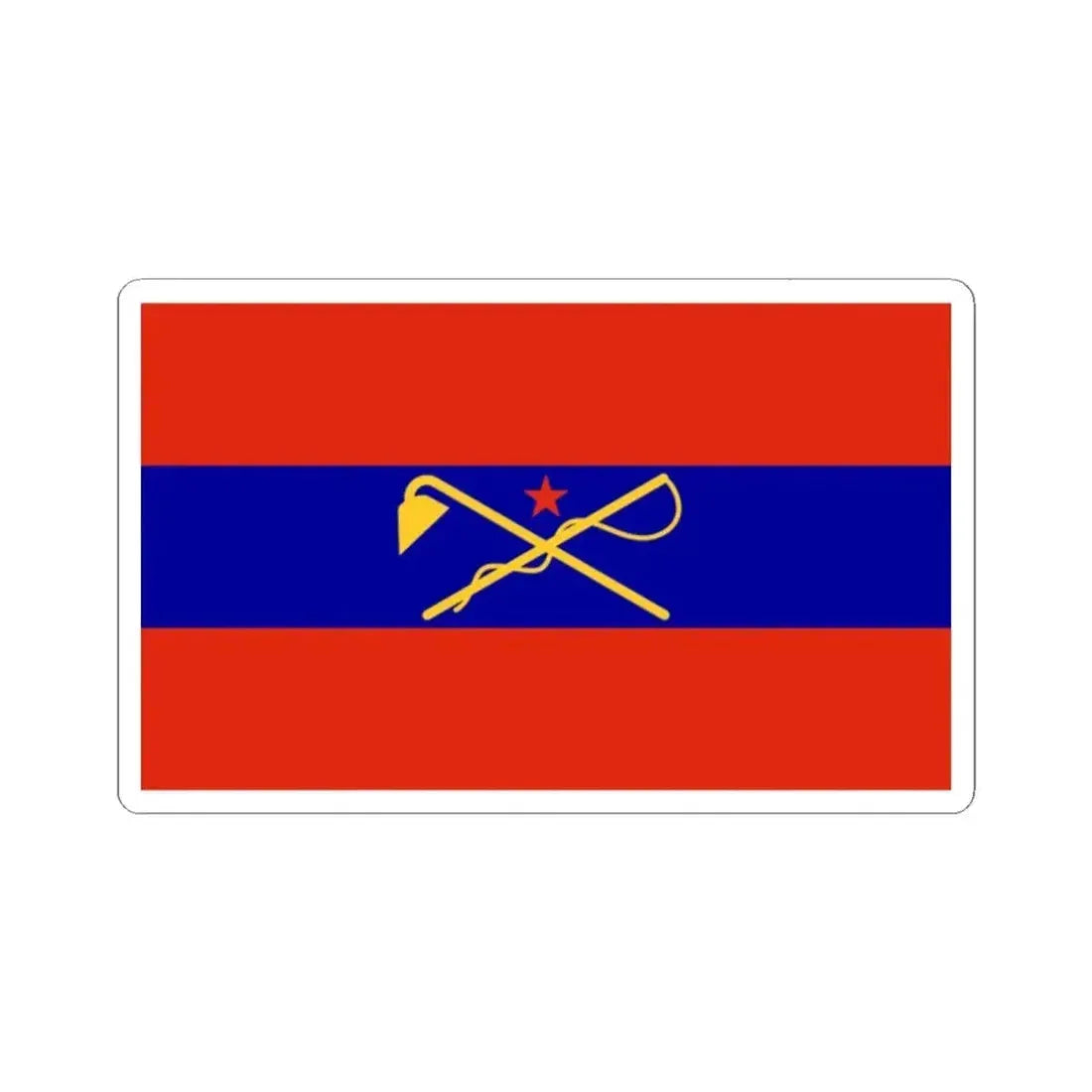 Flag of Inner-Mongolian Autonomous Government (China) STICKER Vinyl Kiss-Cut Decal 2 Inch White - The Sticker Space