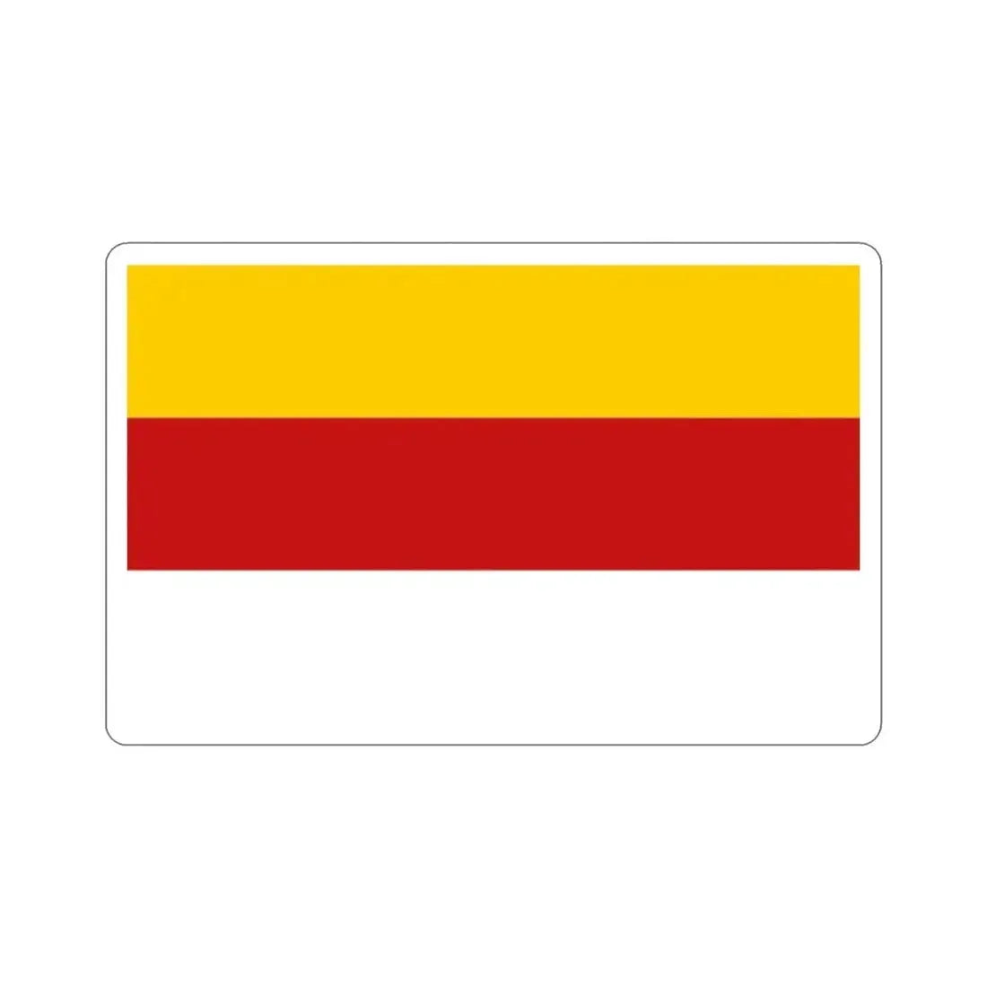 Flag of Inowrocław Poland STICKER Vinyl Die-Cut Decal 2 Inch - The Sticker Space