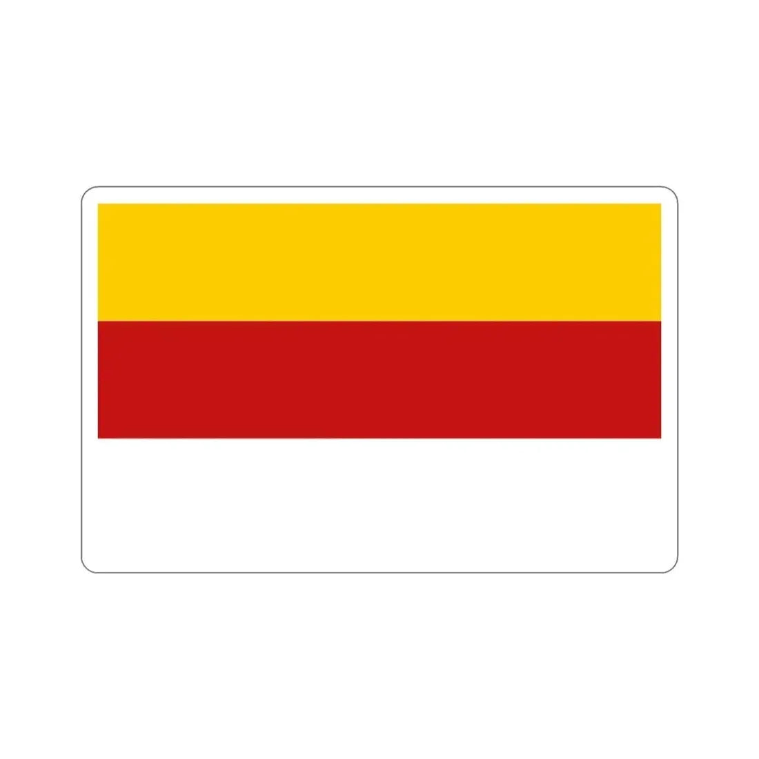 Flag of Inowrocław Poland STICKER Vinyl Die-Cut Decal 3 Inch - The Sticker Space