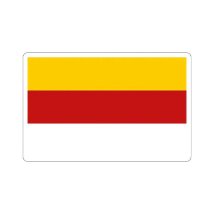 Flag of Inowrocław Poland STICKER Vinyl Die-Cut Decal 4 Inch - The Sticker Space