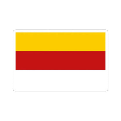 Flag of Inowrocław Poland STICKER Vinyl Die-Cut Decal 4 Inch - The Sticker Space