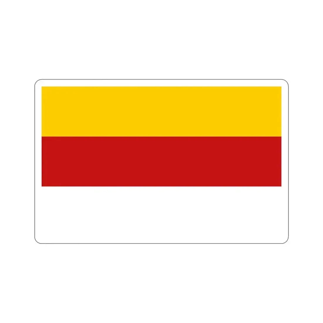 Flag of Inowrocław Poland STICKER Vinyl Die-Cut Decal 5 Inch - The Sticker Space
