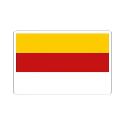 Flag of Inowrocław Poland STICKER Vinyl Die-Cut Decal 5 Inch - The Sticker Space