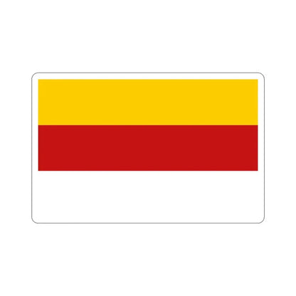 Flag of Inowrocław Poland STICKER Vinyl Die-Cut Decal 5 Inch - The Sticker Space