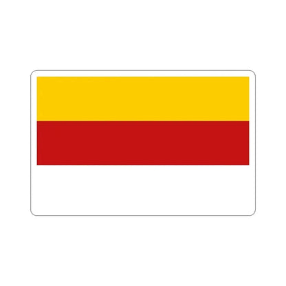 Flag of Inowrocław Poland STICKER Vinyl Die-Cut Decal 6 Inch - The Sticker Space