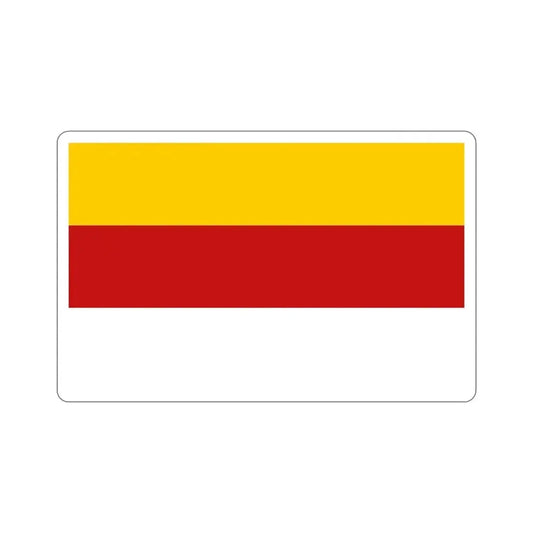 Flag of Inowrocław Poland STICKER Vinyl Die-Cut Decal 6 Inch - The Sticker Space