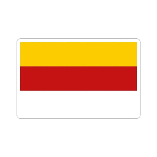Flag of Inowrocław Poland STICKER Vinyl Die-Cut Decal 6 Inch - The Sticker Space