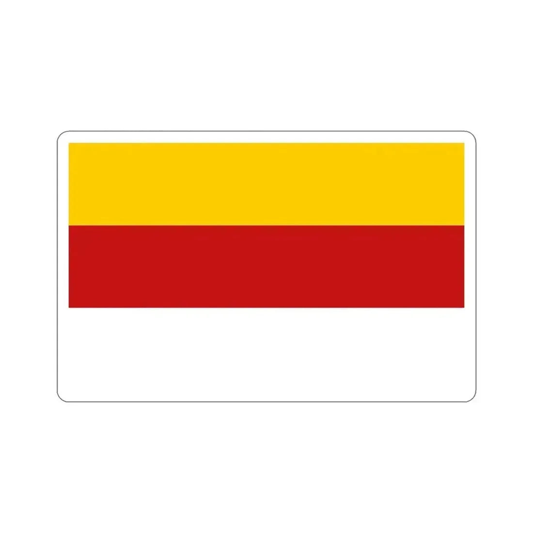 Flag of Inowrocław Poland STICKER Vinyl Die-Cut Decal - The Sticker Space