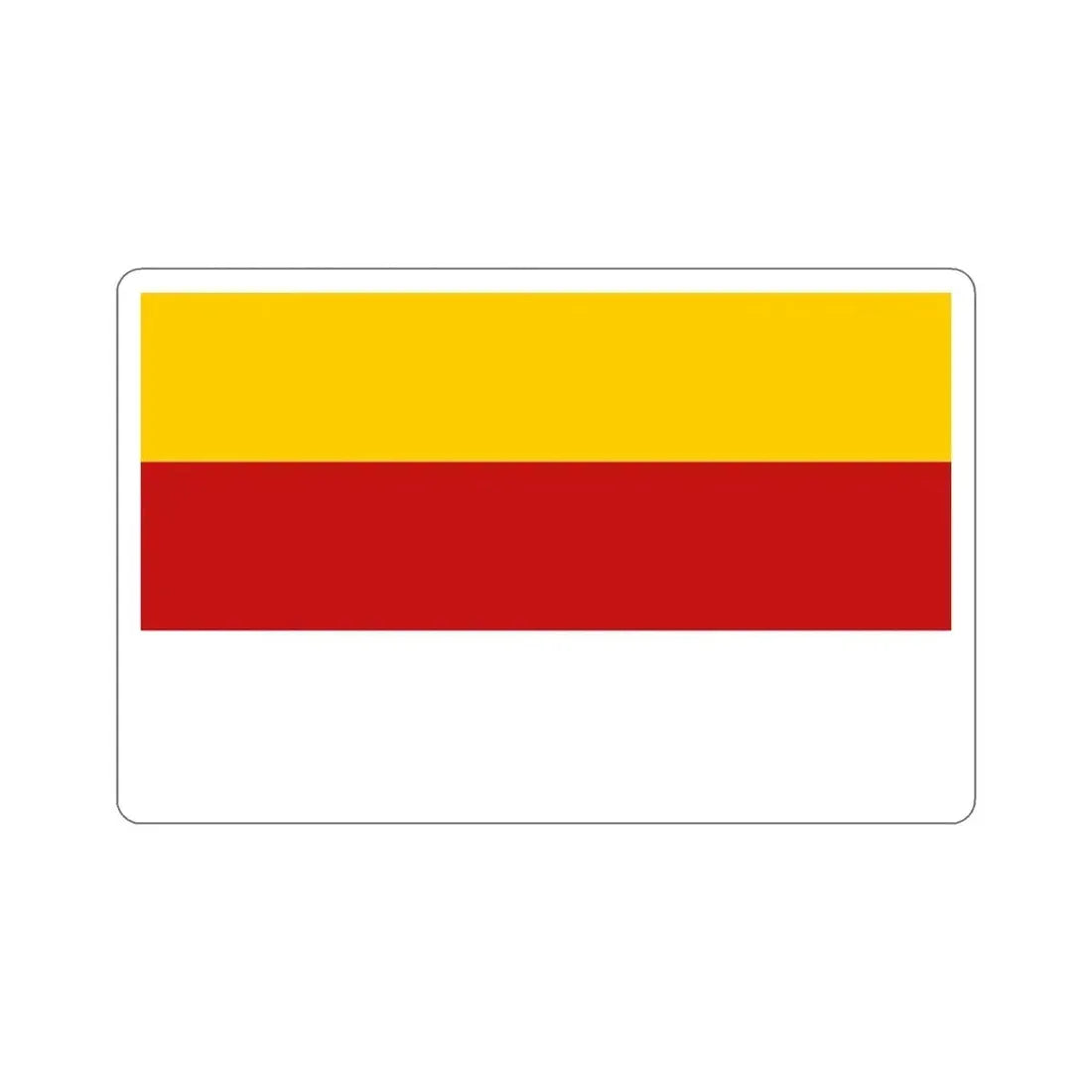 Flag of Inowrocław Poland STICKER Vinyl Die-Cut Decal - The Sticker Space