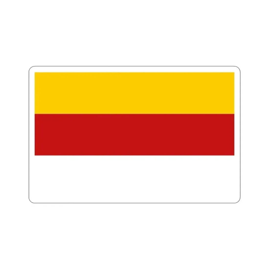 Flag of Inowrocław Poland STICKER Vinyl Die-Cut Decal - The Sticker Space