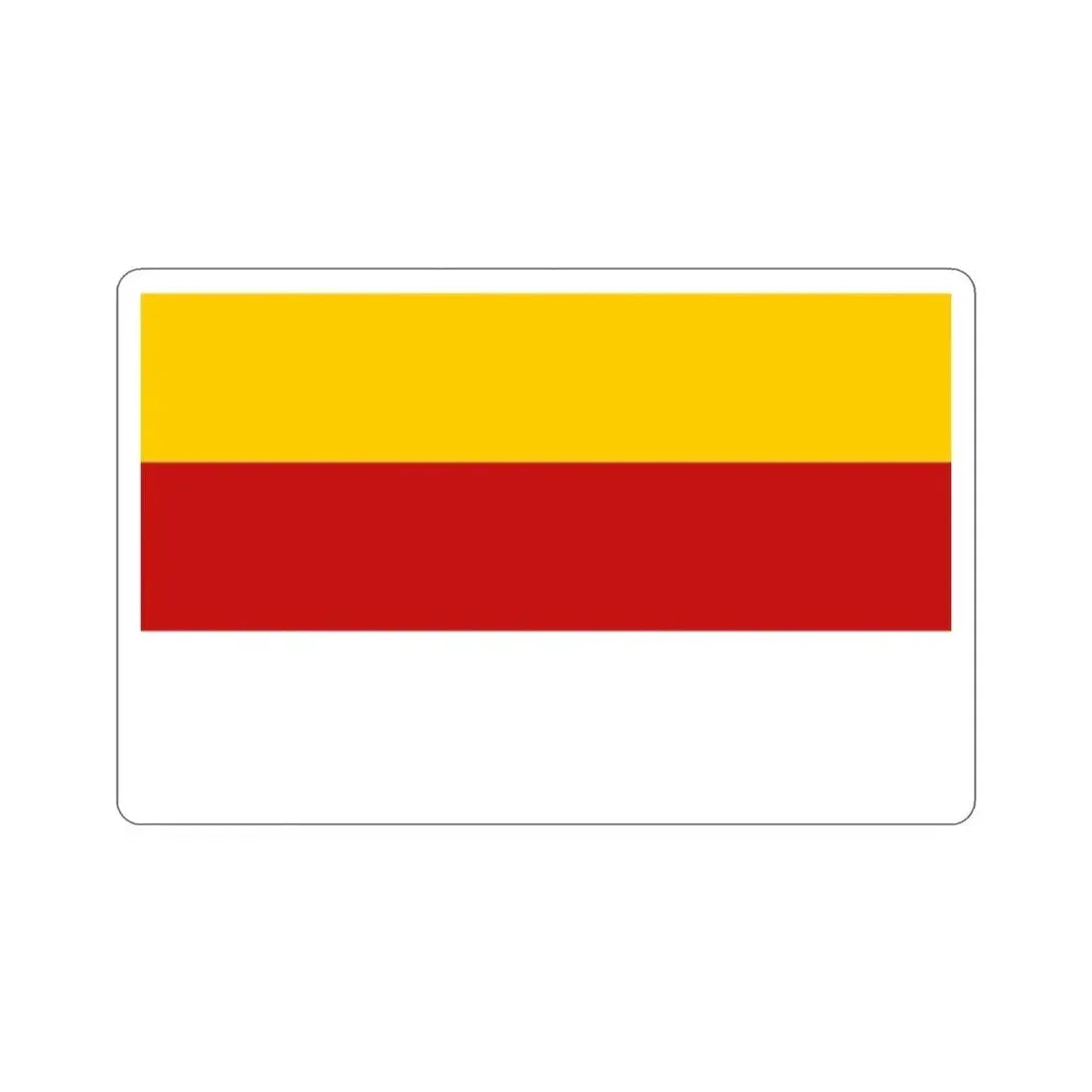 Flag of Inowrocław Poland STICKER Vinyl Die-Cut Decal - The Sticker Space