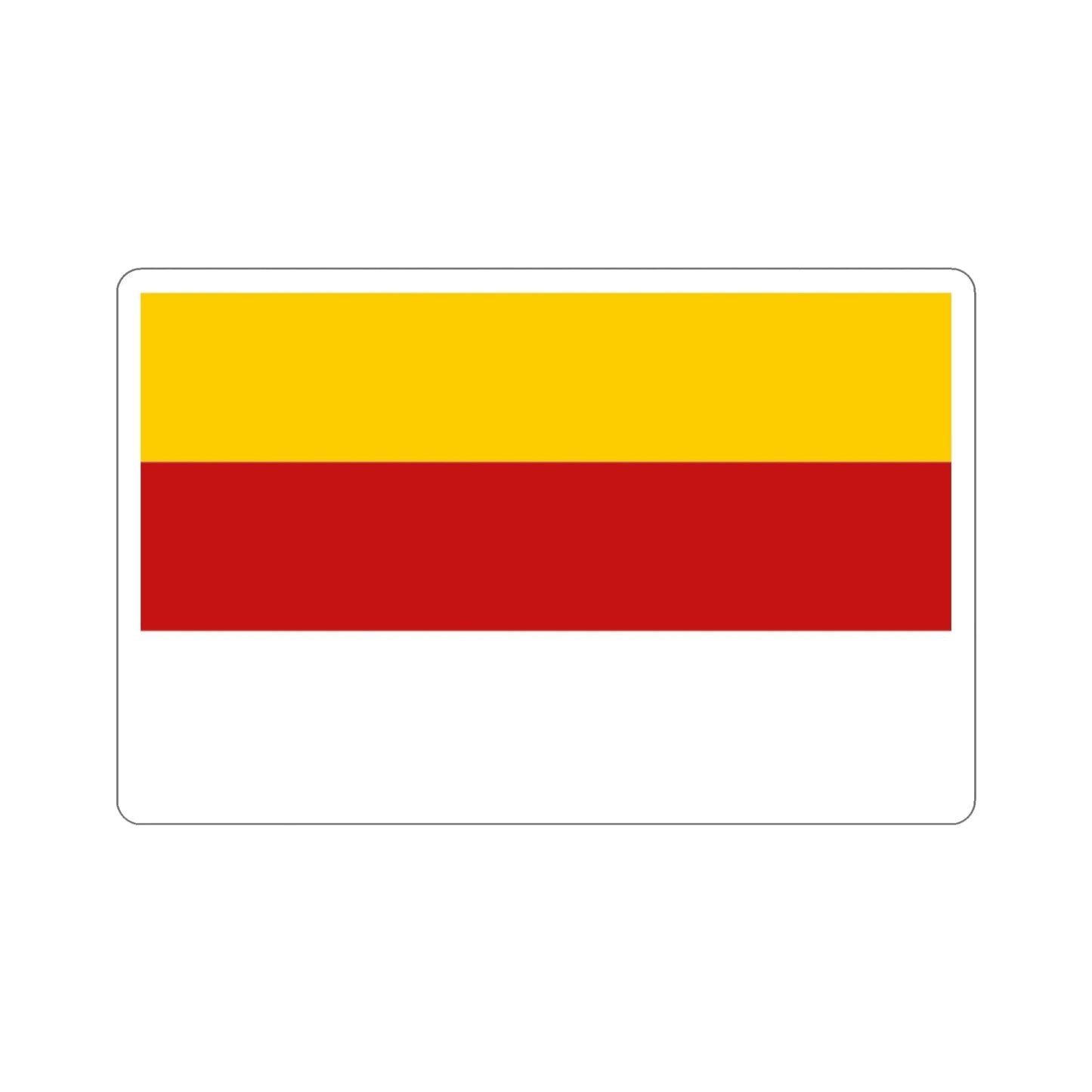 Flag of Inowrocław Poland STICKER Vinyl Die-Cut Decal-3 Inch-The Sticker Space