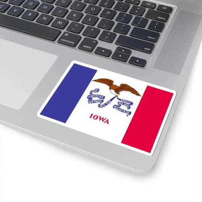 Flag of Iowa 1921-2018 (United States) STICKER Vinyl Kiss-Cut Decal - The Sticker Space