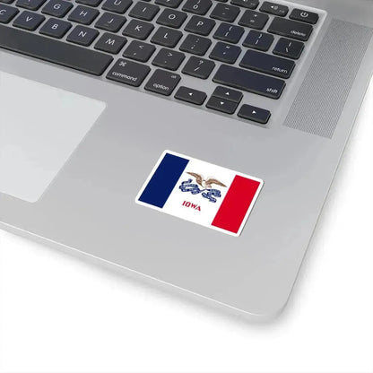 Flag of Iowa 3-2 (United States) STICKER Vinyl Kiss-Cut Decal - The Sticker Space
