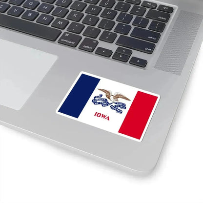 Flag of Iowa 3-2 (United States) STICKER Vinyl Kiss-Cut Decal - The Sticker Space