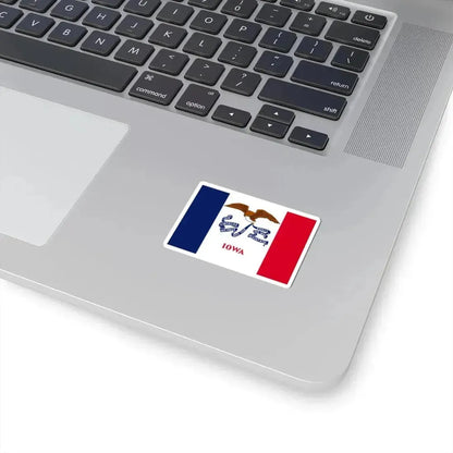 Flag of Iowa variant (United States) STICKER Vinyl Kiss-Cut Decal - The Sticker Space