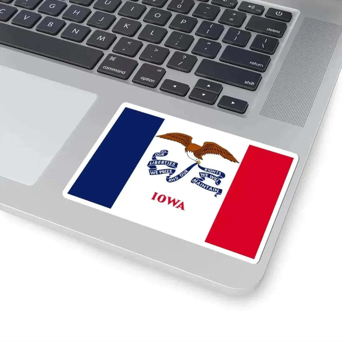 Flag of Iowa variant (United States) STICKER Vinyl Kiss-Cut Decal - The Sticker Space