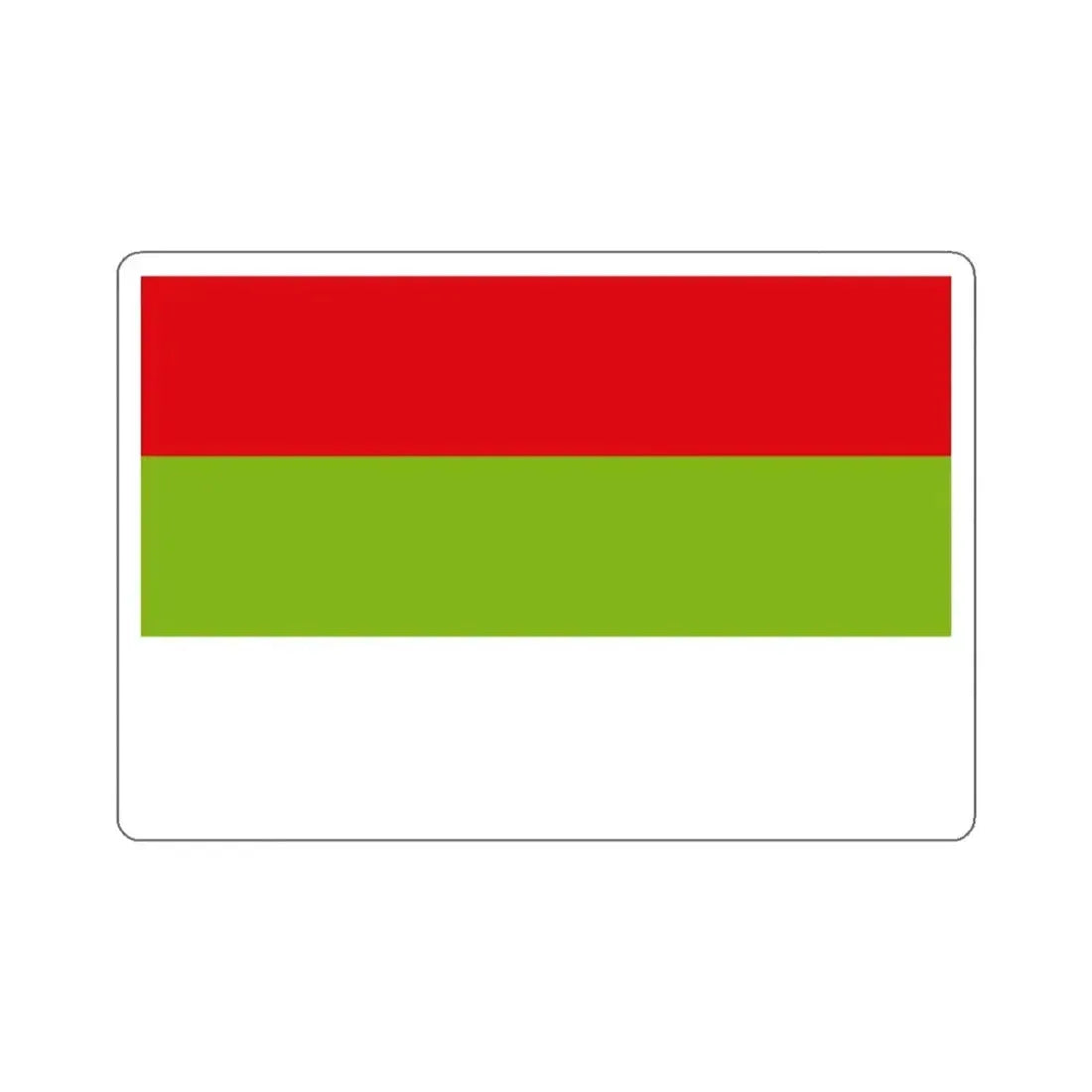 Flag of Ipiales Colombia - STICKER Vinyl Kiss-Cut Decal 3 Inch White - The Sticker Space