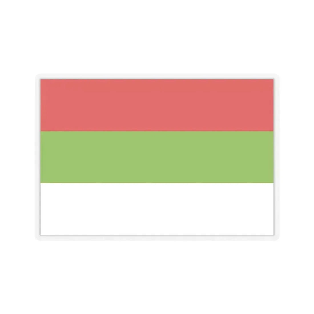 Flag of Ipiales Colombia - STICKER Vinyl Kiss-Cut Decal 4 Inch Transparent - The Sticker Space