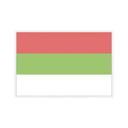 Flag of Ipiales Colombia - STICKER Vinyl Kiss-Cut Decal 4 Inch Transparent - The Sticker Space