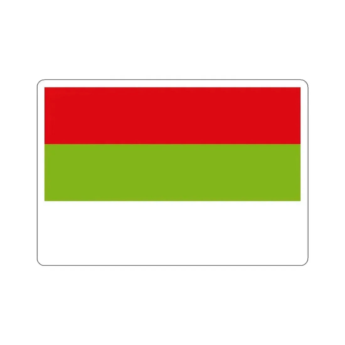 Flag of Ipiales Colombia - STICKER Vinyl Kiss-Cut Decal 4 Inch White - The Sticker Space