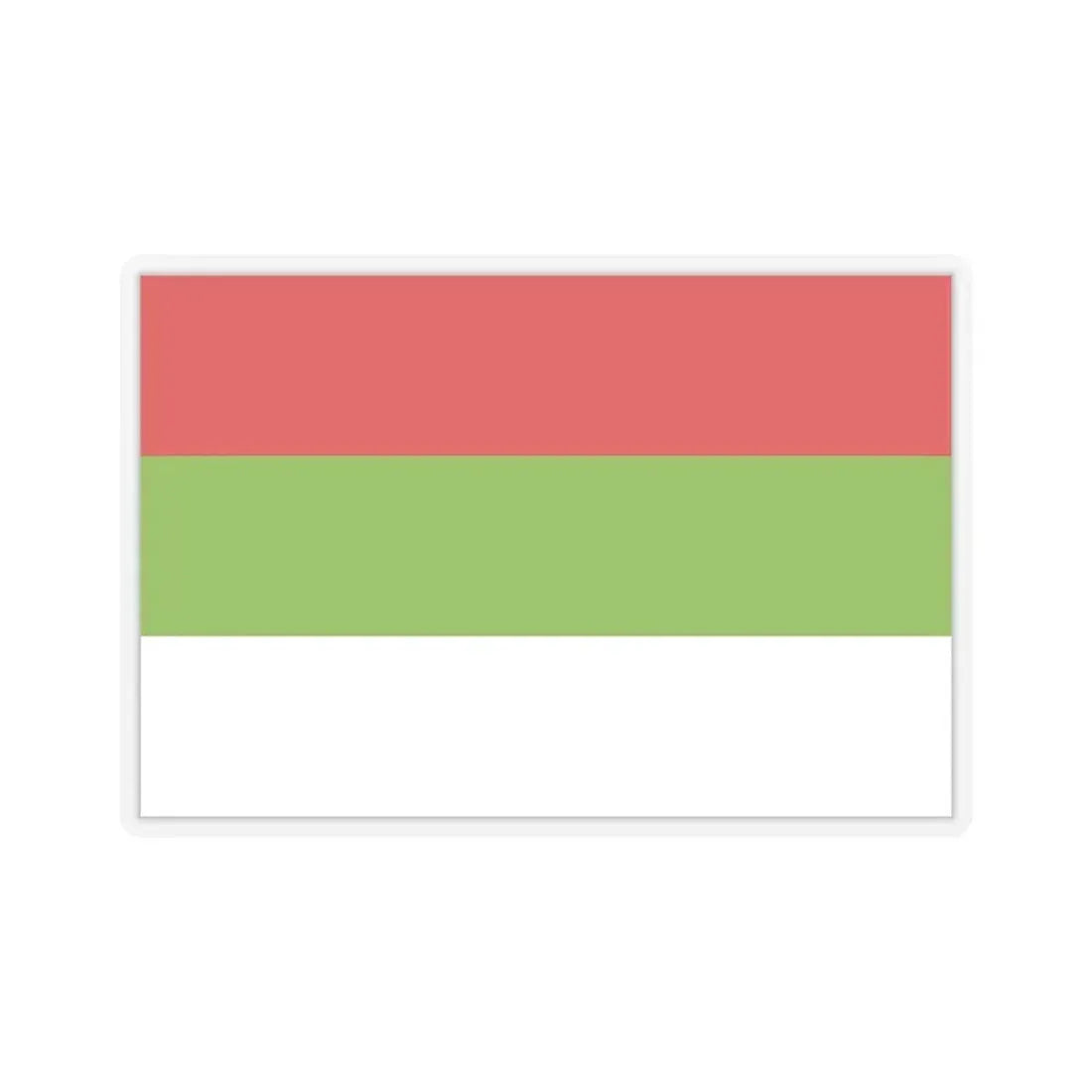 Flag of Ipiales Colombia - STICKER Vinyl Kiss-Cut Decal 6 Inch Transparent - The Sticker Space