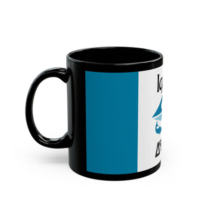 Flag of Iqaluit Nunavut Canada - Black Coffee Mug-The Sticker Space