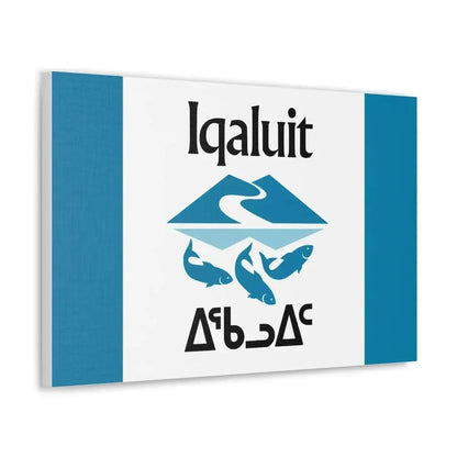Flag of Iqaluit Nunavut Canada - Canvas Wall Art - The Sticker Space