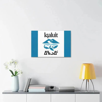 Flag of Iqaluit Nunavut Canada - Canvas Wall Art - The Sticker Space