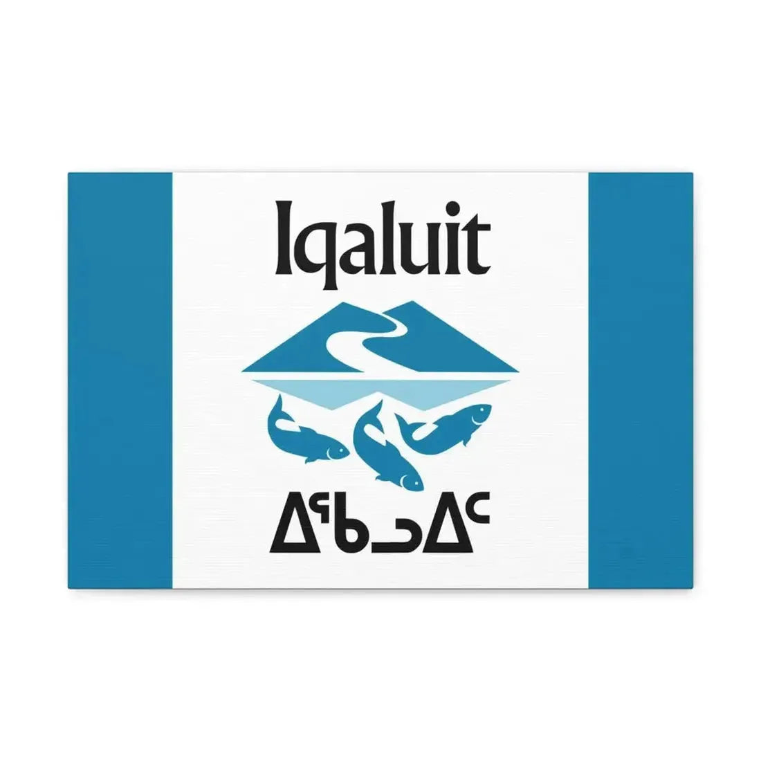 Flag of Iqaluit Nunavut Canada - Canvas Wall Art - The Sticker Space