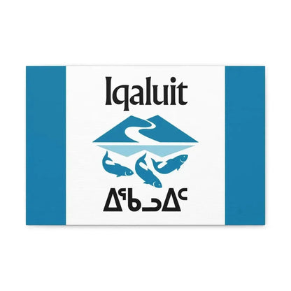 Flag of Iqaluit Nunavut Canada - Canvas Wall Art - The Sticker Space