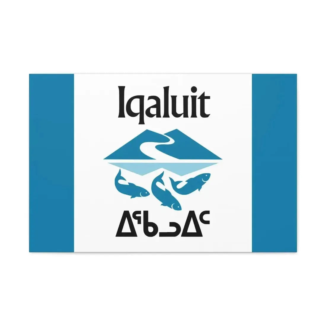 Flag of Iqaluit Nunavut Canada - Canvas Wall Art - The Sticker Space