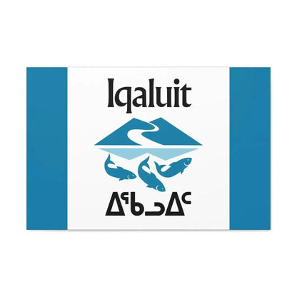 Flag of Iqaluit Nunavut Canada - Canvas Wall Art - The Sticker Space