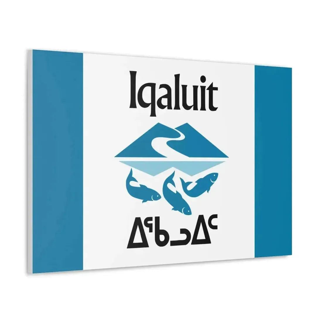 Flag of Iqaluit Nunavut Canada - Canvas Wall Art - The Sticker Space