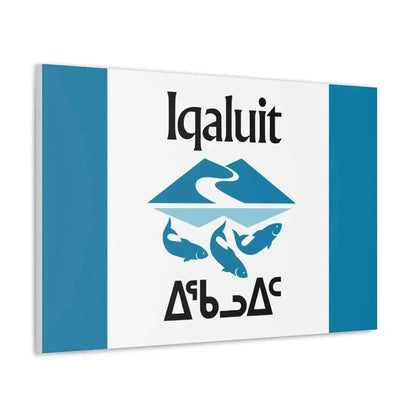 Flag of Iqaluit Nunavut Canada - Canvas Wall Art - The Sticker Space