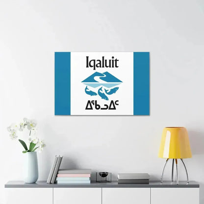 Flag of Iqaluit Nunavut Canada - Canvas Wall Art - The Sticker Space
