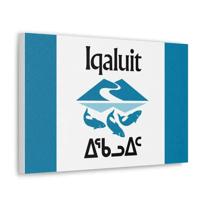 Flag of Iqaluit Nunavut Canada - Canvas Wall Art - The Sticker Space