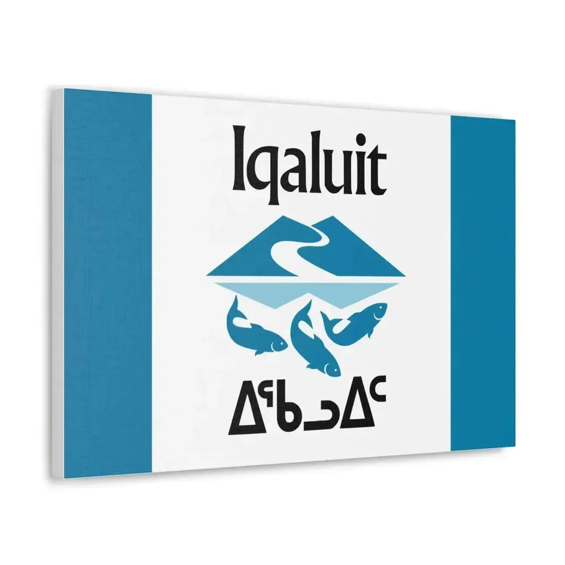 Flag of Iqaluit Nunavut Canada - Canvas Wall Art - The Sticker Space