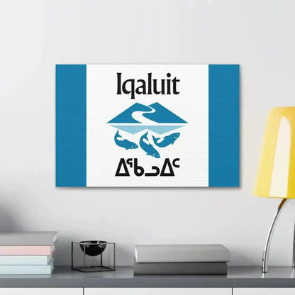 Flag of Iqaluit Nunavut Canada - Canvas Wall Art - The Sticker Space