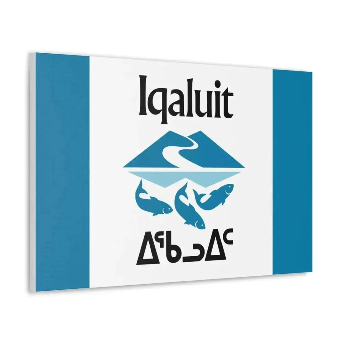 Flag of Iqaluit Nunavut Canada - Canvas Wall Art - The Sticker Space