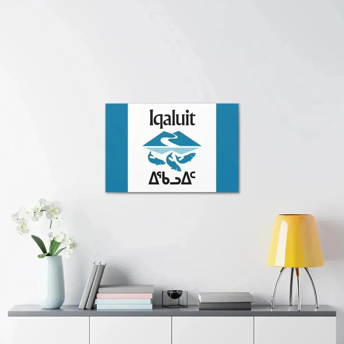 Flag of Iqaluit Nunavut Canada - Canvas Wall Art - The Sticker Space