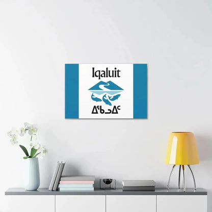 Flag of Iqaluit Nunavut Canada - Canvas Wall Art - The Sticker Space
