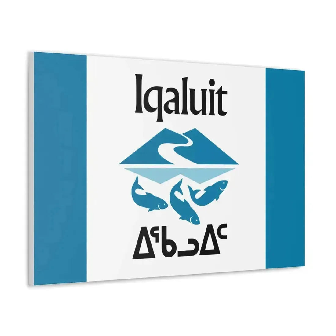 Flag of Iqaluit Nunavut Canada - Canvas Wall Art - The Sticker Space