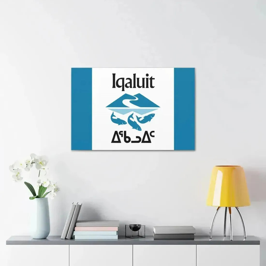 Flag of Iqaluit Nunavut Canada - Canvas Wall Art - The Sticker Space