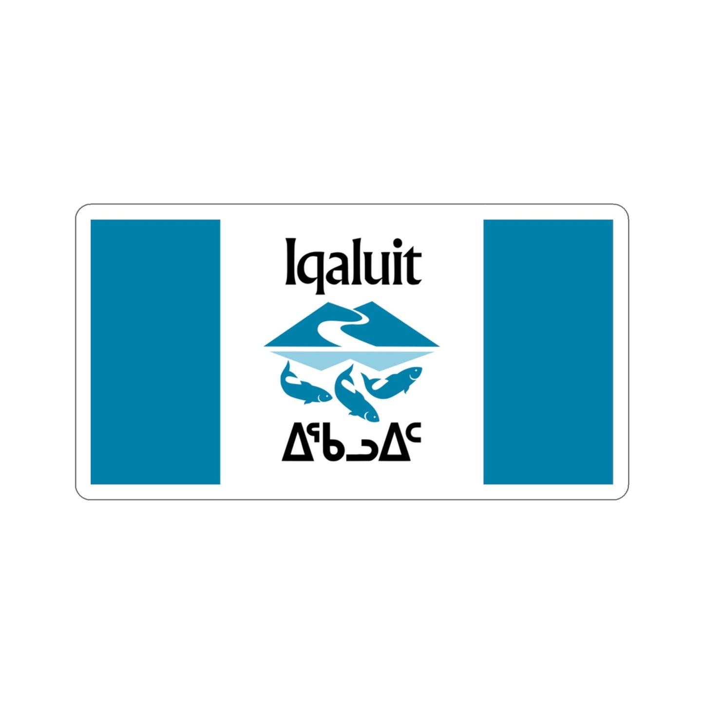 Flag of Iqaluit Nunavut Canada STICKER Vinyl Die-Cut Decal-3 Inch-The Sticker Space