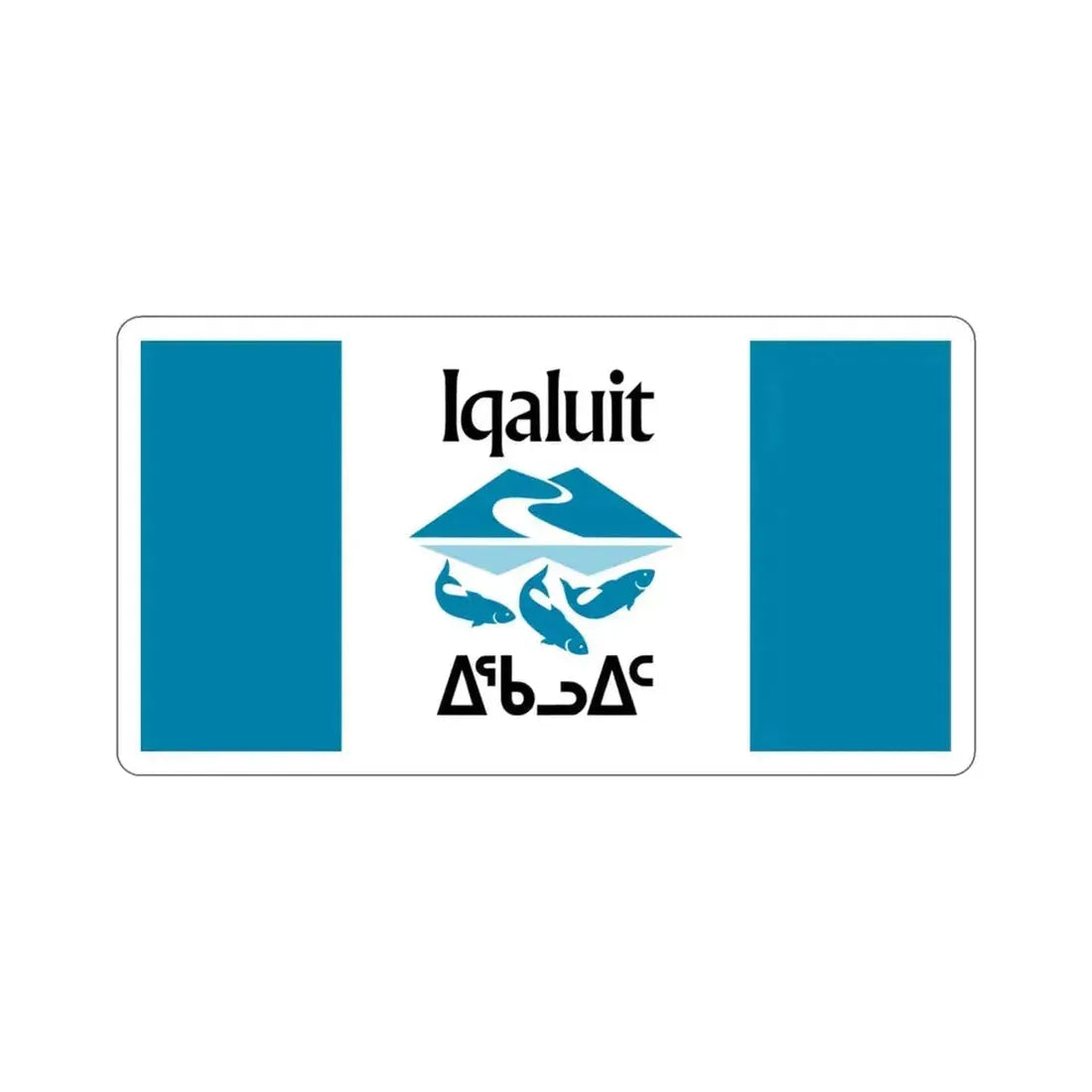 Flag of Iqaluit Nunavut Canada STICKER Vinyl Die-Cut Decal 3 Inch - The Sticker Space