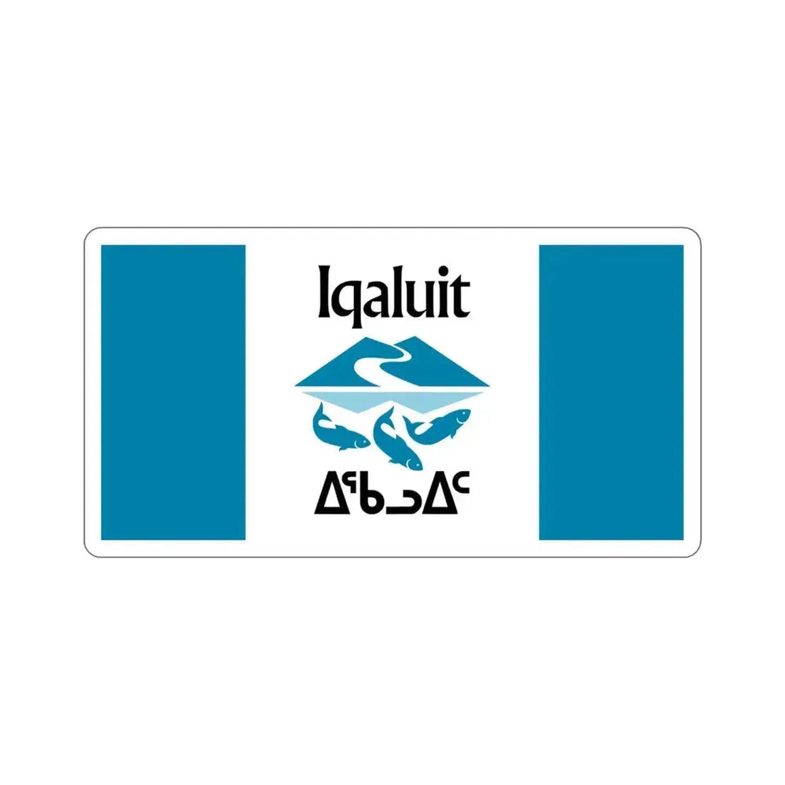Flag of Iqaluit Nunavut Canada STICKER Vinyl Die-Cut Decal 4 Inch - The Sticker Space