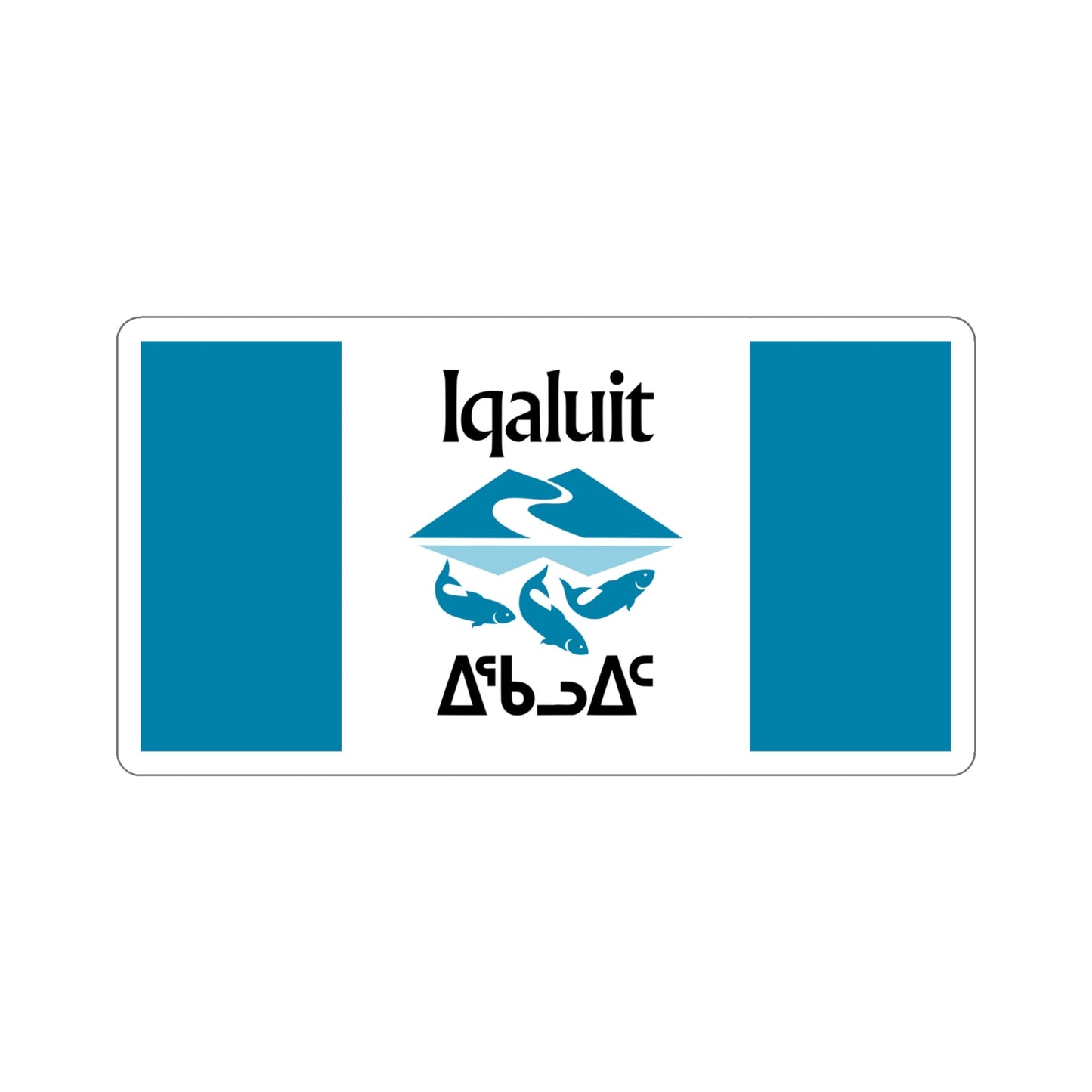 Flag of Iqaluit Nunavut Canada STICKER Vinyl Die-Cut Decal-5 Inch-The Sticker Space