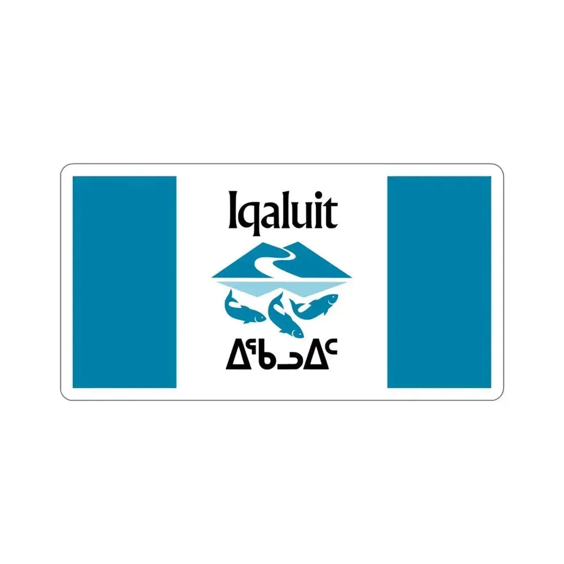 Flag of Iqaluit Nunavut Canada STICKER Vinyl Die-Cut Decal 5 Inch - The Sticker Space