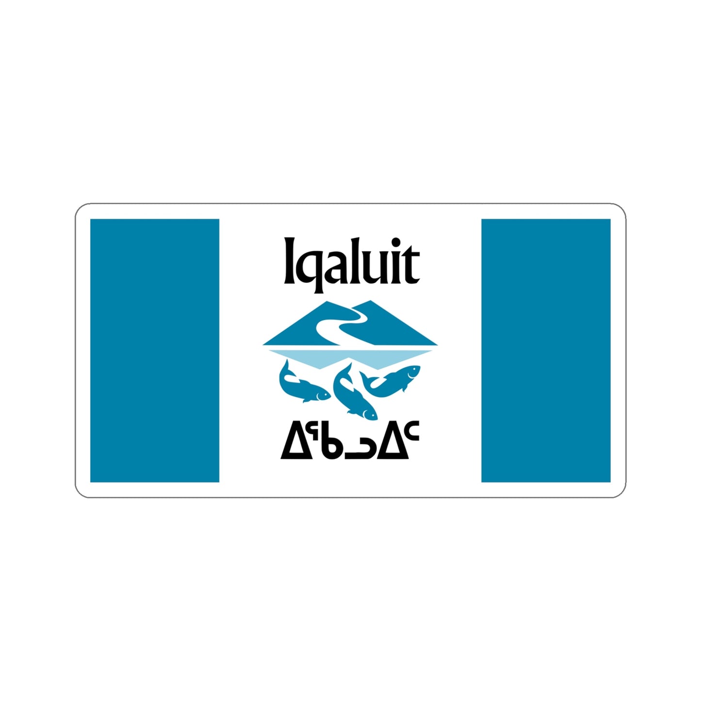 Flag of Iqaluit Nunavut Canada STICKER Vinyl Die-Cut Decal-6 Inch-The Sticker Space